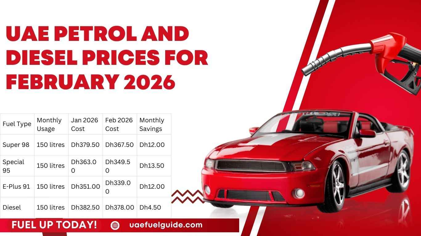 UAE Fuel Prices for February 2026