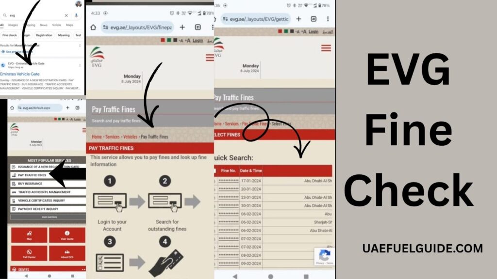 How to Check EVG Fines Online