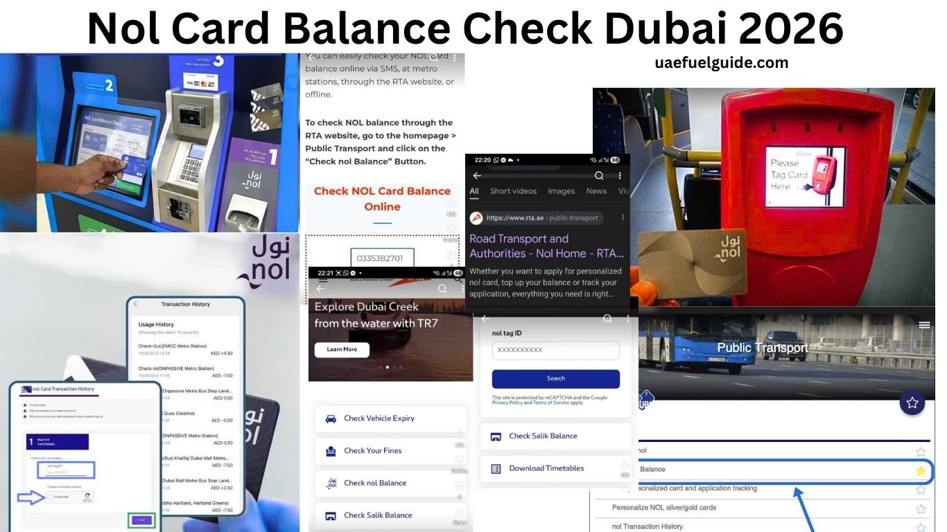 Nol Card Balance Check Dubai 2026